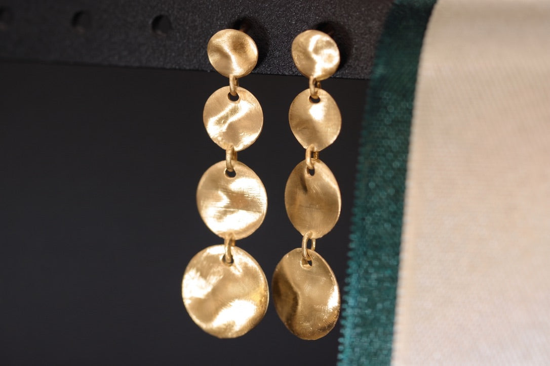 Dangle Disc Earrings