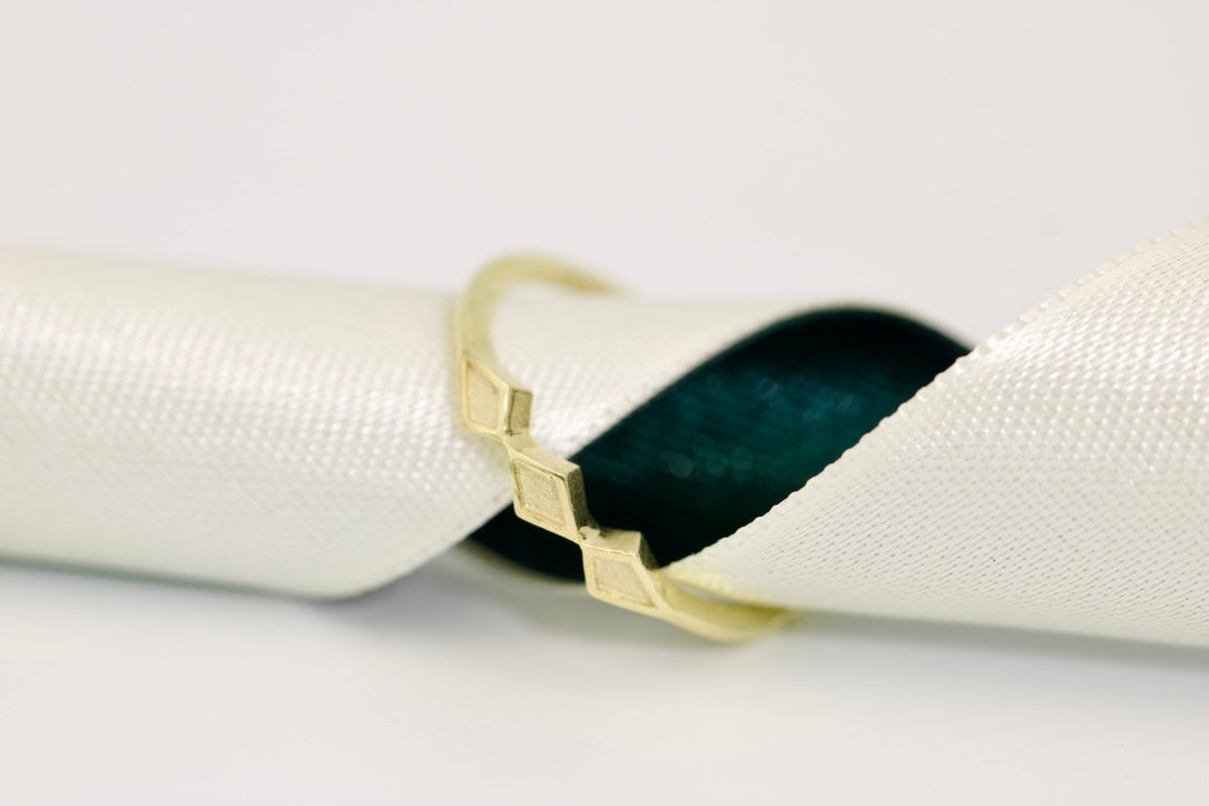 Eden Ring - Geometric Design Gold Stackable Ring