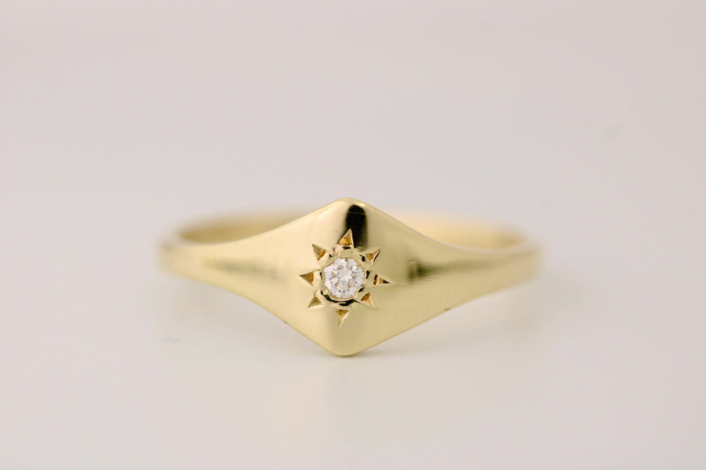 Rachel Ring - Starburst Gold Diamond Ring
