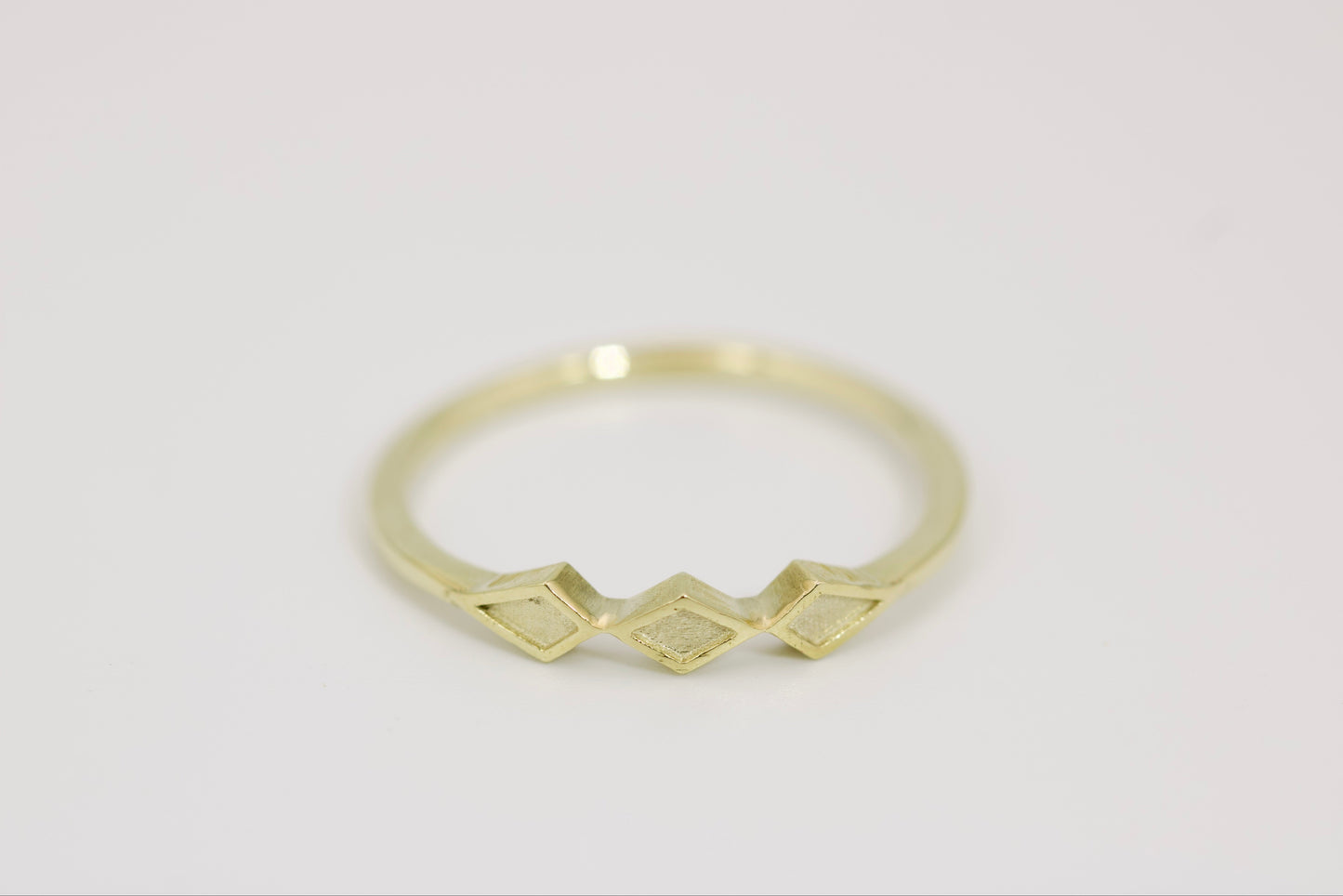 Eden Ring - Geometric Design Gold Stackable Ring