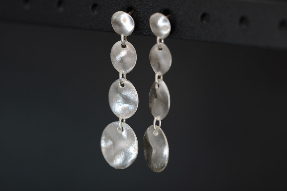 Dangle Disc Earrings