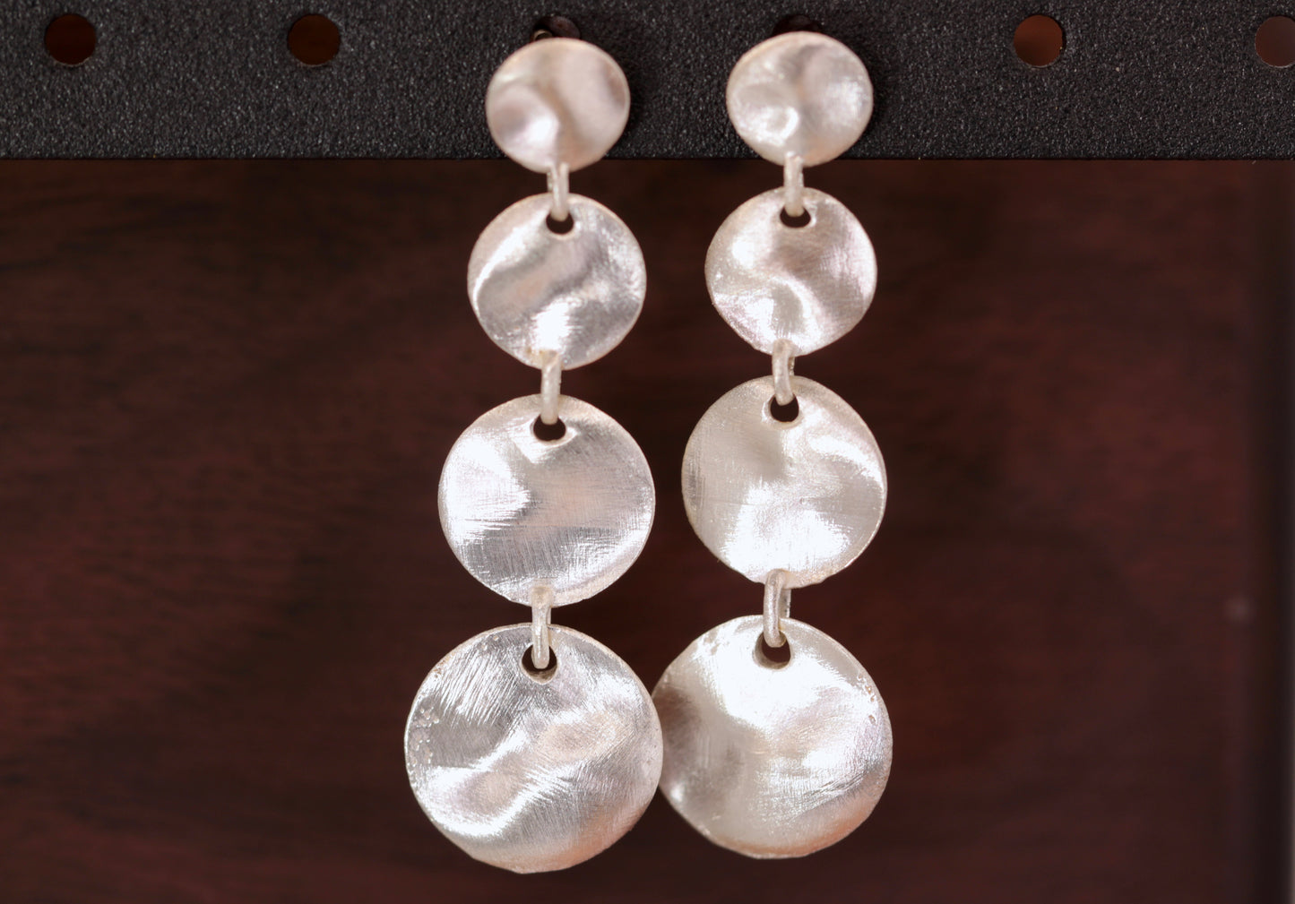 Dangle Disc Earrings