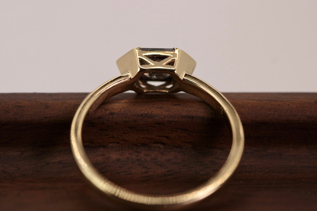 Gaia Ring - Salt & Pepper Diamond Gold Ring