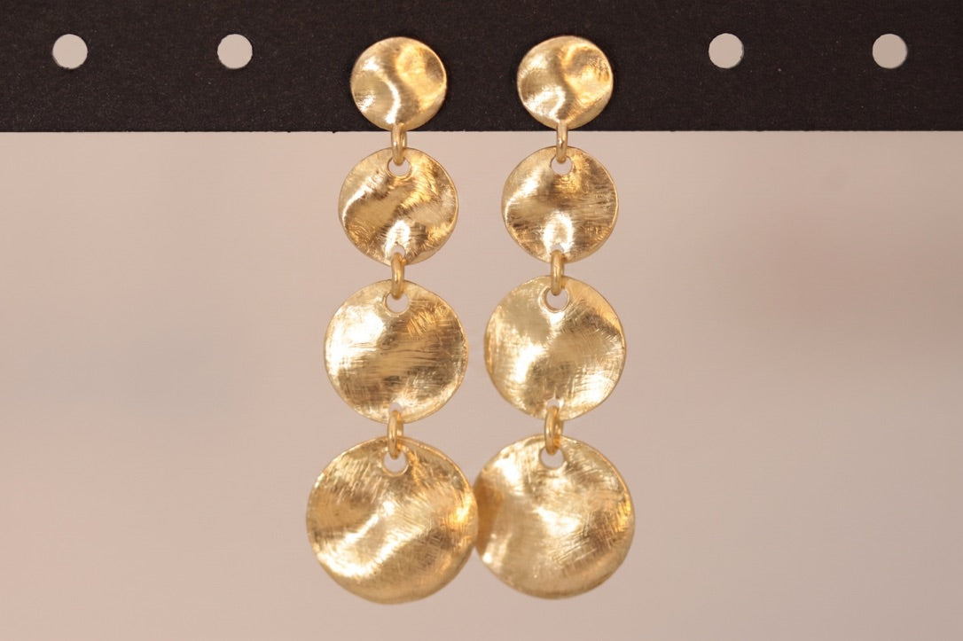Dangle Disc Earrings