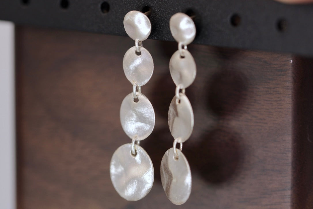 Dangle Disc Earrings