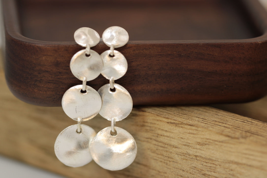 Dangle Disc Earrings